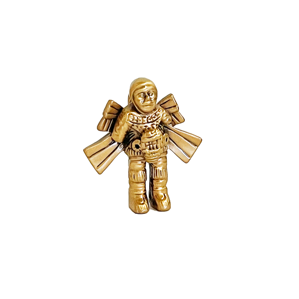 Rocketman Antique Gold Pendant