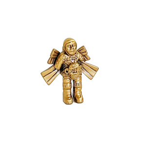 Rocketman Antique Gold Pendant